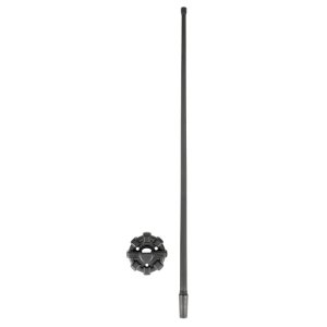 Jeep Wrangler Antenna - Rugged Ridge - 13 Inch Reflex with Base - Textured Black - `07-`22